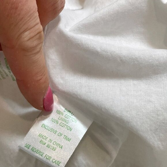 Lilly Pulitzer Womens Mila Sleeveless Lace Shift Mini Dress White 0 Floral 95954 - Picture 9 of 11